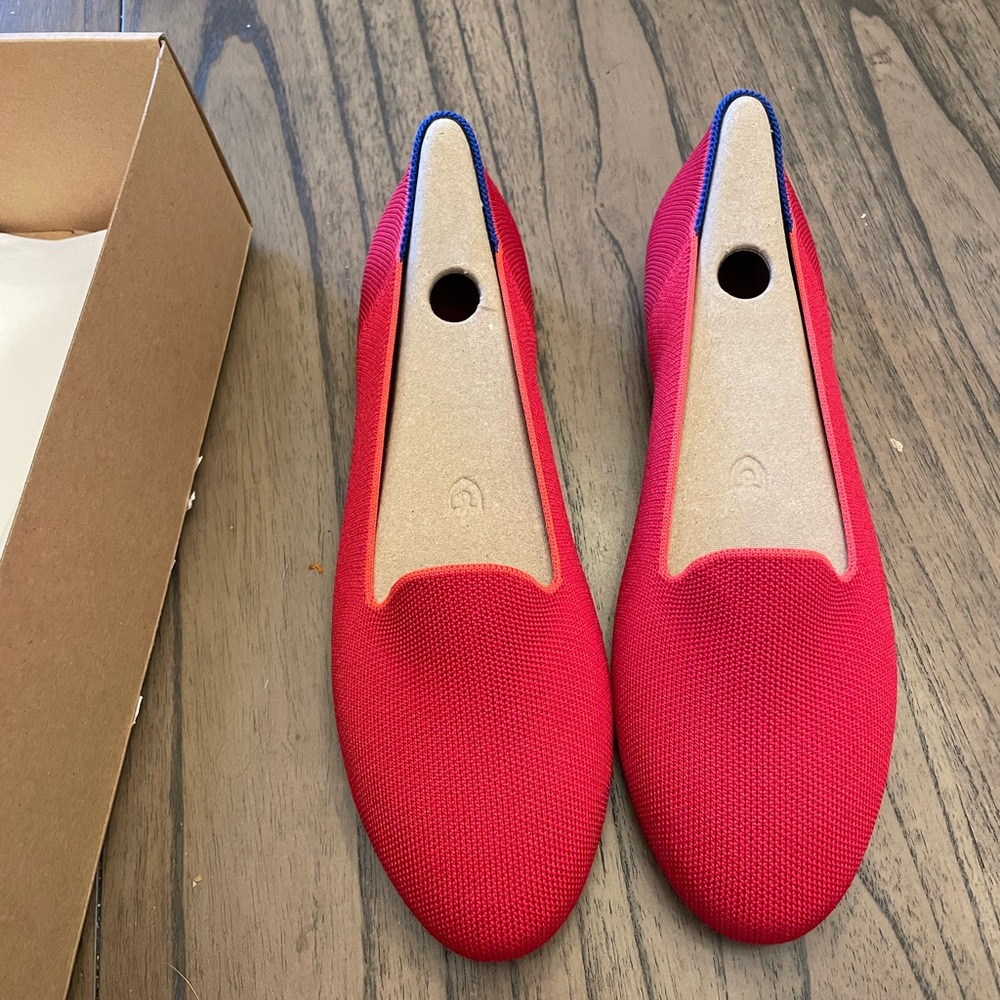 NIB Rothy’s Lounge Loafer in Bombshell Red 9.5